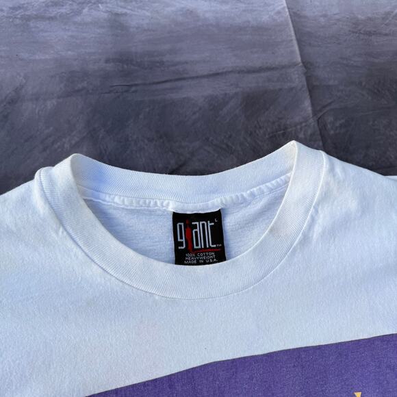 Vintage Giant 1992 Genesis World Tour Phil Collins Double Sided Band Tee Shirt L - Picture 3 of 9